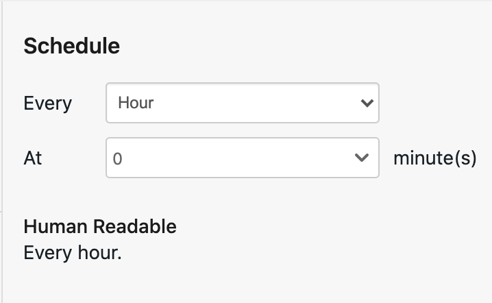 Scheduled tests schedule