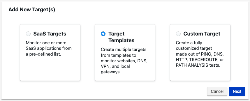 Choosing a New Target class