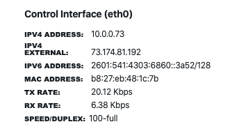 Control Interface